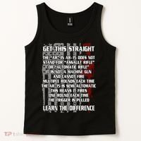 Get This Straight Learn the Difference AR-15 Tank Top thumb 2