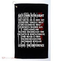 Get This Straight Learn the Difference AR-15 Golf Towel thumb 0