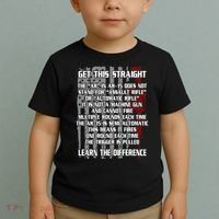 Get This Straight Learn the Difference AR-15 Toddler T-Shirt thumb 2