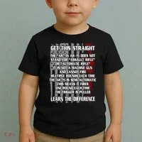 Get This Straight Learn the Difference AR-15 Toddler T-Shirt thumb 2