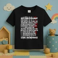 Get This Straight Learn the Difference AR-15 Toddler T-Shirt thumb 3