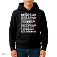 Get This Straight Learn the Difference AR-15 Kids Hoodie thumb 4