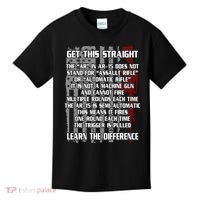 Get This Straight Learn the Difference AR-15 Kids T-Shirt thumb 0