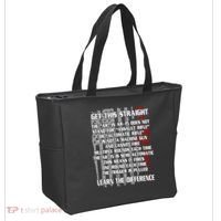 Get This Straight Learn the Difference AR-15 Tote Bag thumb 2