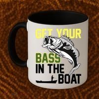 Get Your Bass In The Boat Coffee Mug thumb 2