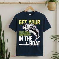 Get Your Bass In The Boat T-Shirt thumb 2