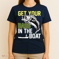 Get Your Bass In The Boat T-Shirt thumb 4