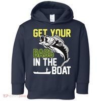 Get Your Bass In The Boat Toddler Hoodie thumb 0