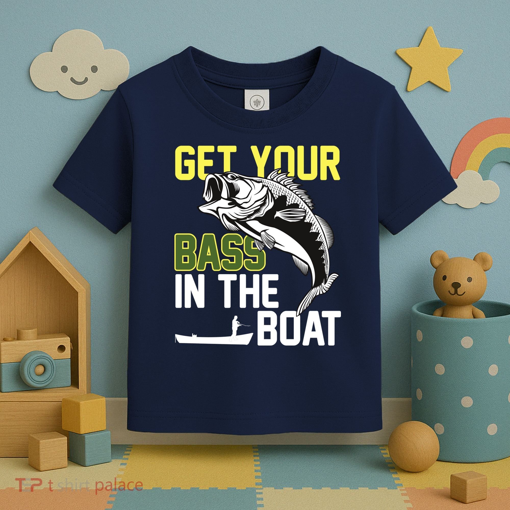 Get Your Bass In The Boat Toddler T-Shirt