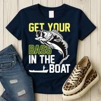 Get Your Bass In The Boat Women's T-Shirt thumb 3