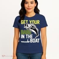 Get Your Bass In The Boat Women's T-Shirt thumb 4