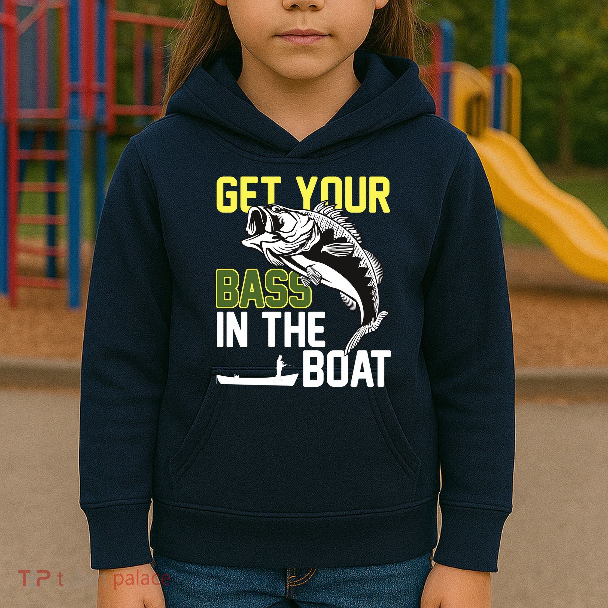 Get Your Bass In The Boat Kids Hoodie