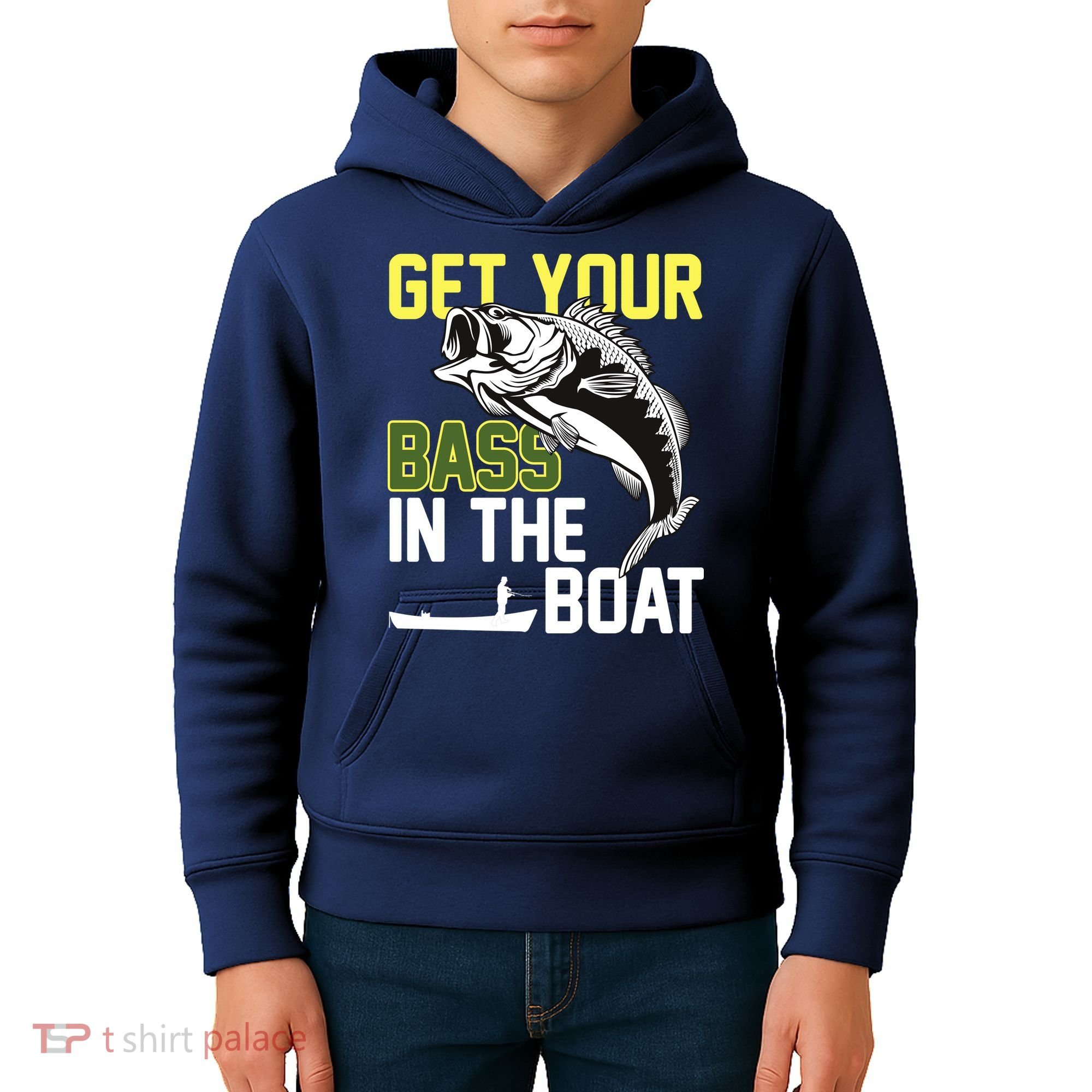 Get Your Bass In The Boat Kids Hoodie