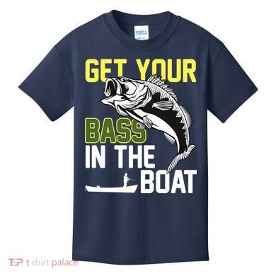 Get Your Bass In The Boat Kids T-Shirt