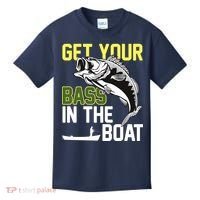 Get Your Bass In The Boat Kids T-Shirt thumb 0
