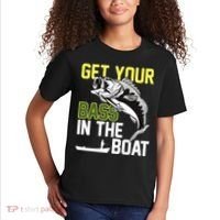 Get Your Bass In The Boat Kids T-Shirt thumb 2