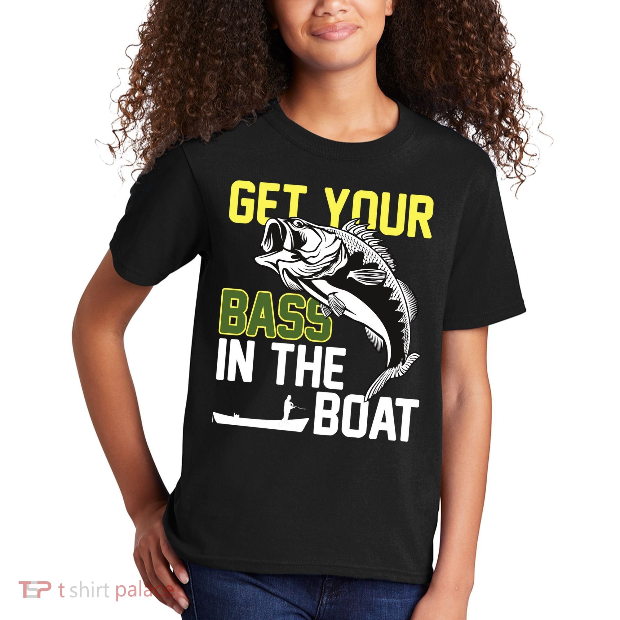 Get Your Bass In The Boat Kids T-Shirt