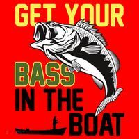 Get Your Bass In The Boat Santa Hat thumb 1