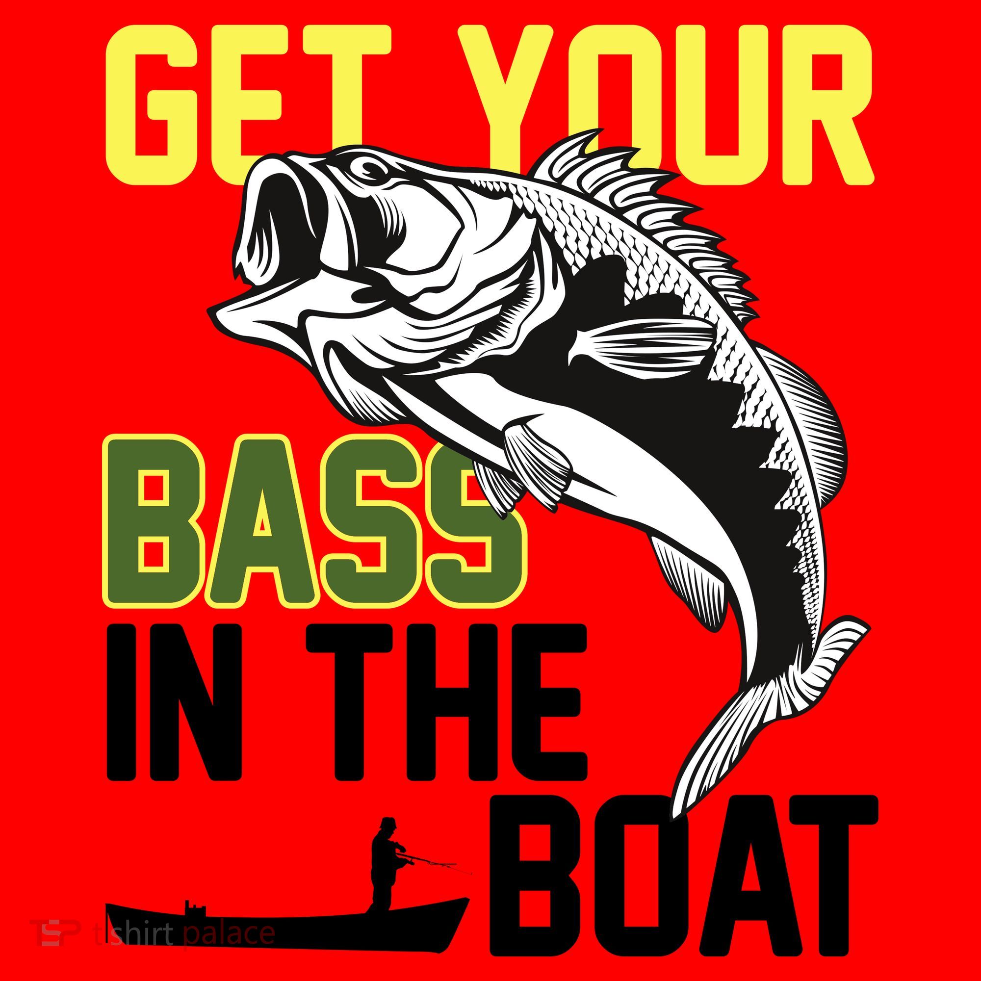 Get Your Bass In The Boat Santa Hat