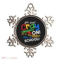 Get Your Cray On 100th Day of School Ornament thumb 0