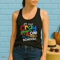 Get Your Cray On 100th Day Of School  Women's Tank Top thumb 2