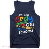 Get Your Cray On 100th Day of School Tank Top thumb 0
