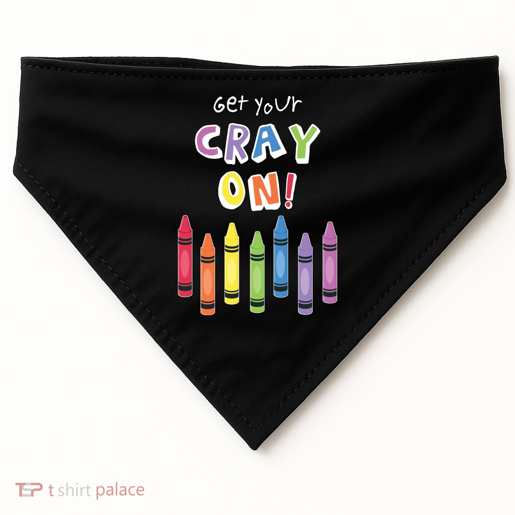 Get Your Cray On Crayon USA-Made Doggie Bandana
