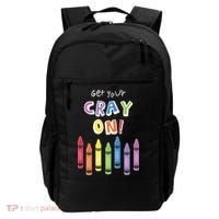Get Your Cray On Crayon Backpack thumb 0