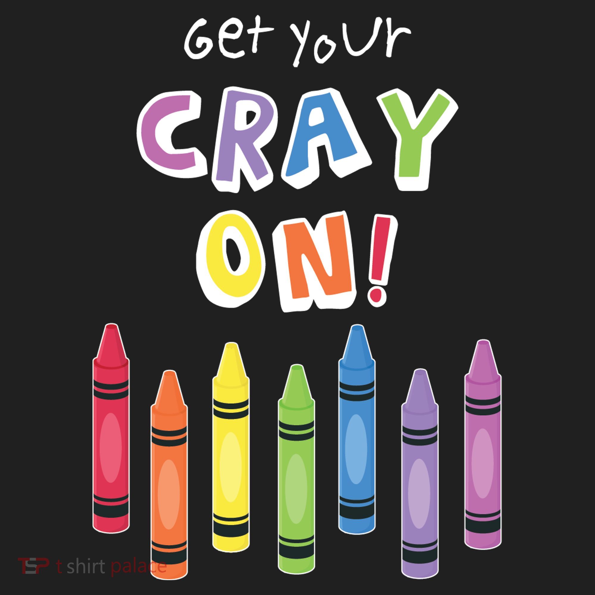 Get Your Cray On Crayon Golf Towel