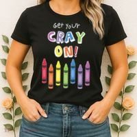 Get Your Cray On Crayon Women's T-Shirt thumb 2