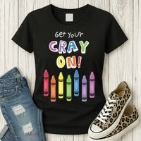 Get Your Cray On Crayon Women's T-Shirt thumb 3