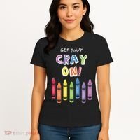 Get Your Cray On Crayon Women's T-Shirt thumb 4