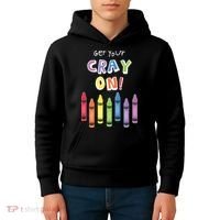Get Your Cray On Crayon Kids Hoodie thumb 4