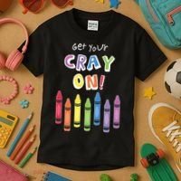 Get Your Cray On Crayon Kids T-Shirt thumb 3