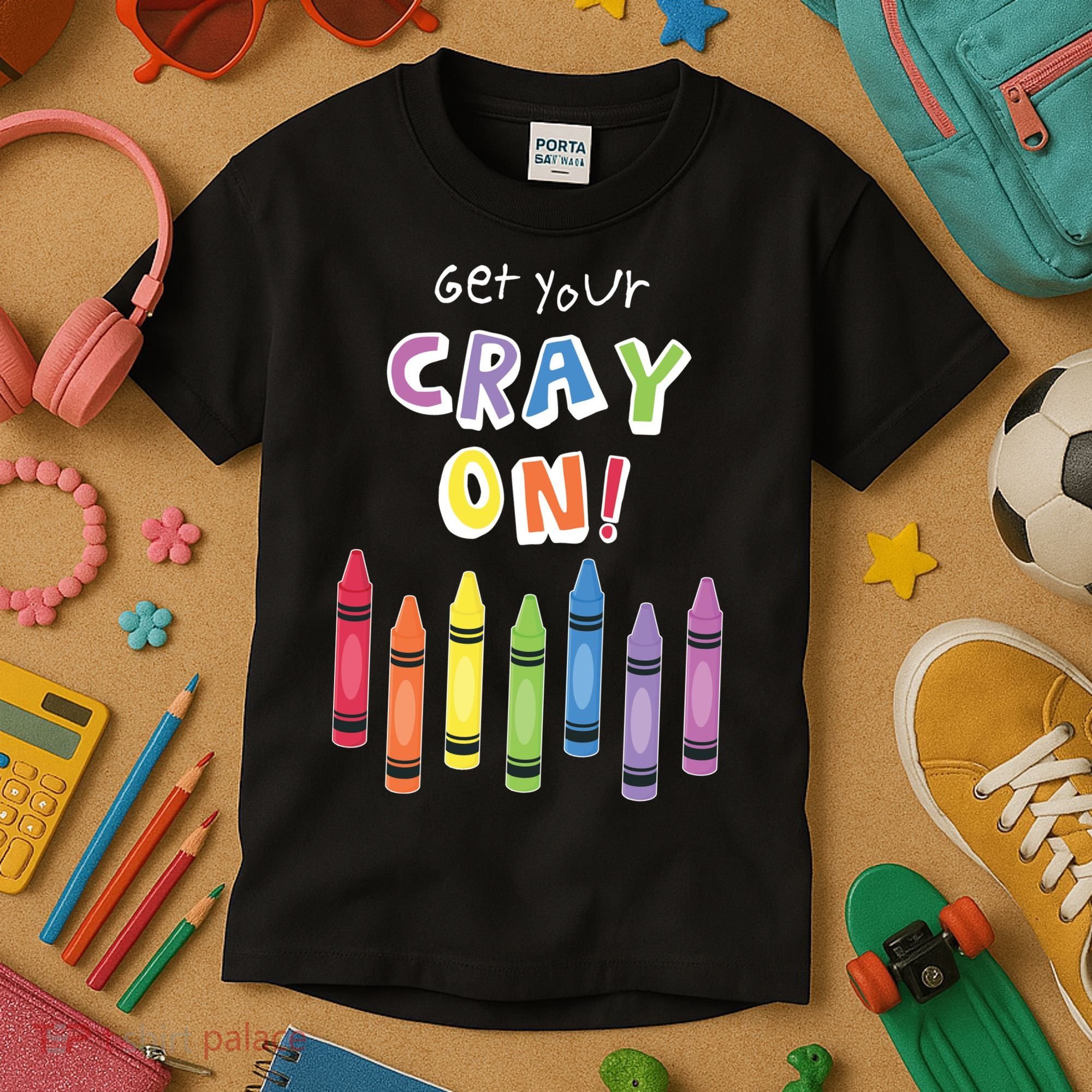 Get Your Cray On Crayon Kids T-Shirt