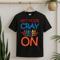 Get Your Cray On Crayon School Art T-Shirt thumb 2