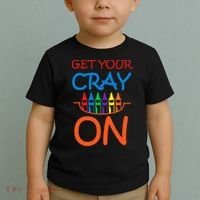 Get Your Cray On Crayon School Art Toddler T-Shirt thumb 2