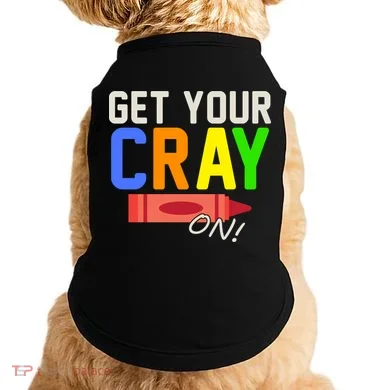 Get Your Cray-On! Fun Back To School Doggie Tank