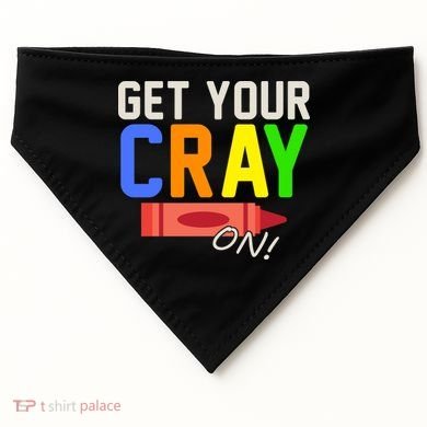 Get Your Cray-On! Fun Back To School USA-Made Doggie Bandana