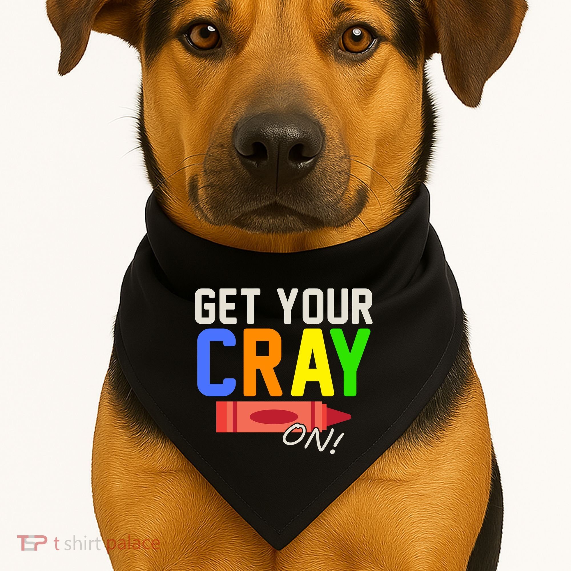 Get Your Cray-On! Fun Back To School USA-Made Doggie Bandana