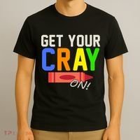Get Your Cray-On! Fun Back To School T-Shirt thumb 3