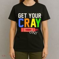 Get Your Cray-On! Fun Back To School T-Shirt thumb 4