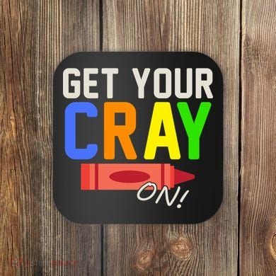 Get Your Cray-On! Fun Back To School Coaster