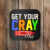 Get Your Cray-On! Fun Back To School Coaster thumb 0