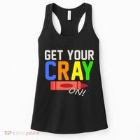 Get Your Cray-On! Fun Back To School Women's Tank Top thumb 0