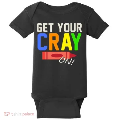 Get Your Cray-On! Fun Back To School Baby Bodysuit