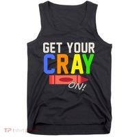 Get Your Cray-On! Fun Back To School Tank Top thumb 0