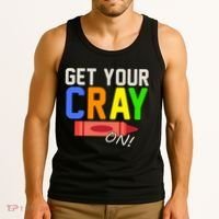 Get Your Cray-On! Fun Back To School Tank Top thumb 3