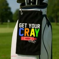 Get Your Cray-On! Fun Back To School Golf Towel thumb 2