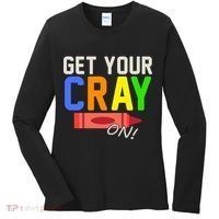 Get Your Cray-On! Fun Back To School Women's Long Sleeve Shirt thumb 0